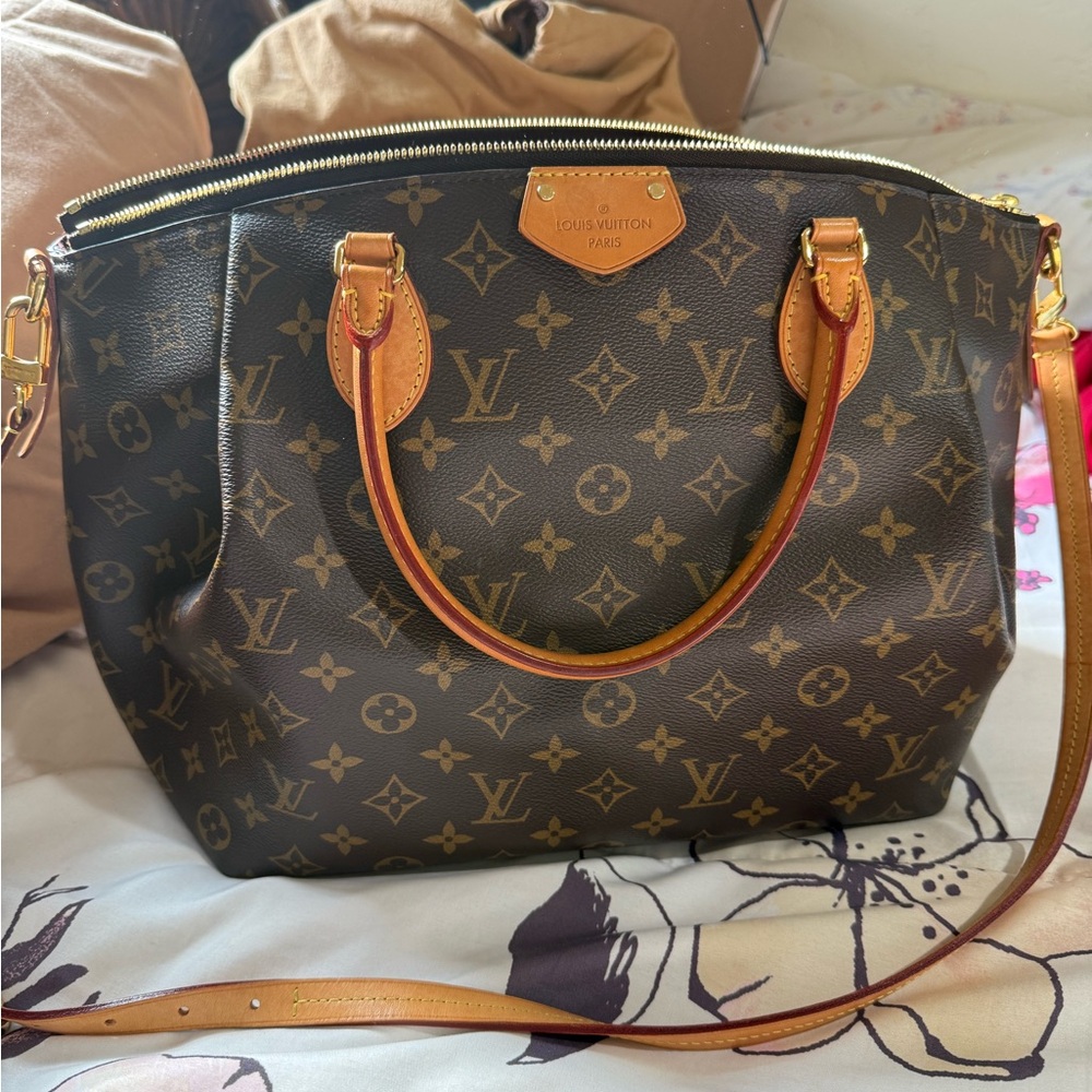 Louis Vuitton turenne GM Brown and Tan Monogram Shoulder Bag